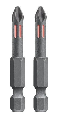 KWB Phillips Torsion Screwdriver Bit PH2 50mm x2 Pack 49122052 0