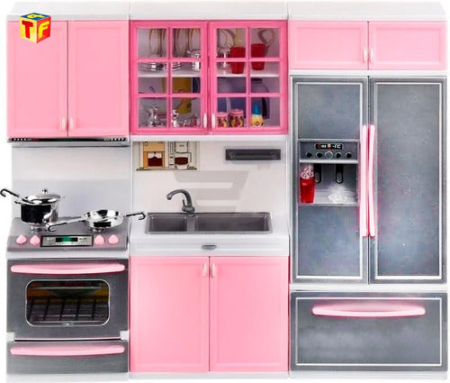 Toy Kitchen Set for Barbie Gloria Light Sound Acc 38cm 2