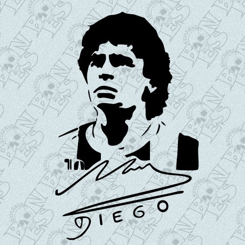 Diego Maradona Vinyl Plotter Decal 1