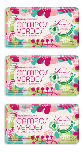 Campos Verdes Pack X3u Aromatherapy Soap 120g 0