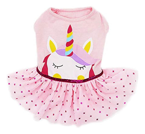 Kyeese Perro Unicornio Vestidos Niña Perro Vestido Fiesta Cu 0