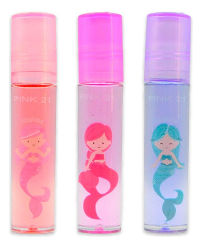 Pink 21 Brillo Labial Frutales Roll On Mermaid Fantay Pink 21 1