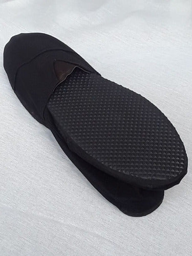 Special Offer: Black Canvas Espadrille with Elastic Band Unisex Large Sizes 1