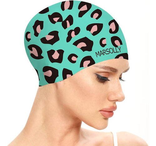 ~? Gorro De Natación De Silicona Marsolly Para Mujeres, Gorr 0