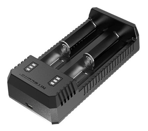 Cargador De Baterias Nitecore 2 Slot De Carga Ui2+2 Baterias 6