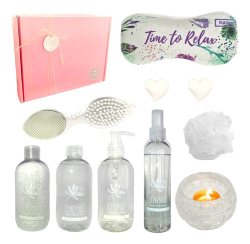 Luxury Spa Gift Set for Her - Jasmine Aroma Box Spa Experience Kit - Set Caja Regalo Empresarial Mujer Box Spa Jazmín Kit Zen N03