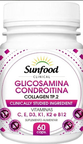 Sunfood Glucosamine + Chondroitin + Type 2 Collagen - 60 Caps 0