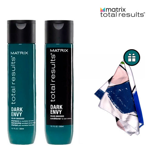 Matrix Dark Envy Shampoo + Conditioner Set 300ml + Gift 0