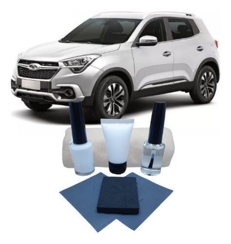 Kit Micro Pintura Chery Tiggo 5x Branco Perolizado Retoque 0