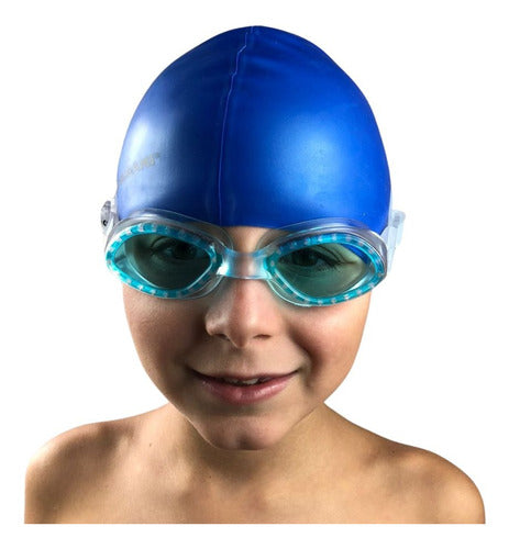 Origami Kids Swimming Kit: Goggles and Speed Printed Cap 95