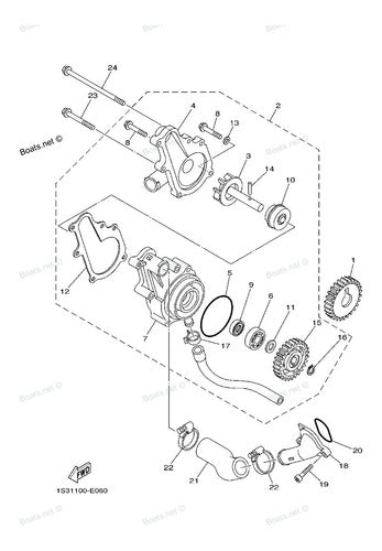 Yamaha Water Pump Gasket Raptor 700 Original Grd 5