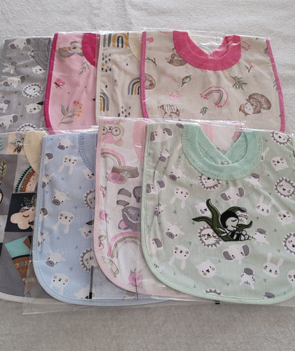 Waterproof Bibs with Cotton Pique Front 3