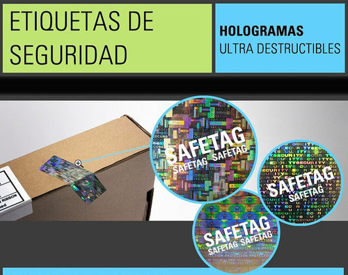 100 Void Destructible Security Hologram Warranty Labels for New Products and Equipment Repairs 9