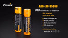 Fenix Rechargeable USB Battery 18650 3500mAh 3.6V X2 Units 4