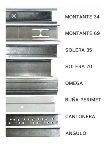 Montante Durlock 69 X 35 X 2600mm Steelh Frame 1