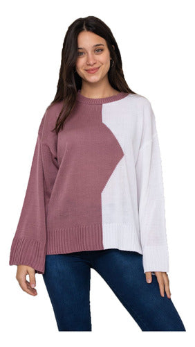 Women's Oversized Wool Sweater Pullover in Two Colors 4