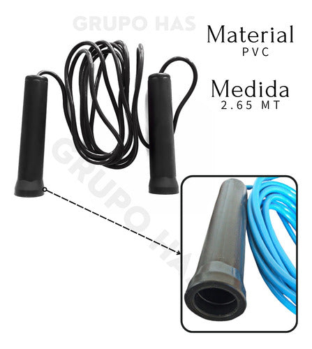 Grupo Has Jump Rope with Non-Slip Handle for Fitness and Boxing 2.65m 2