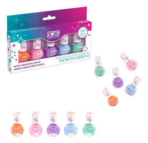 Make It Real Set of 5 Nail Polishes. Pastel Colors 0