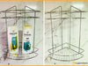 Curved Chrome Corner Organizer Double Shelf Bathroom 4