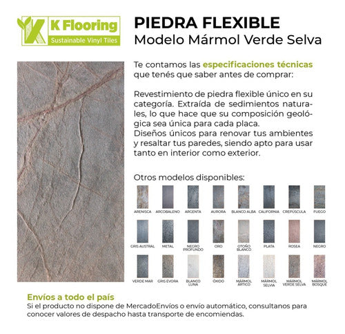 Guala Revestimiento Piedra Natural Pared Exterior Interior Selva 1