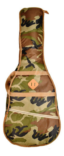 Padded Camouflage Acoustic Guitar Case with Backpack Strap by BAIRES ROCKS - Argentina Origin 0