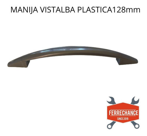 Manija Plastica Sicilia Mueble Tipo Platinum 128mm X 20 U 1