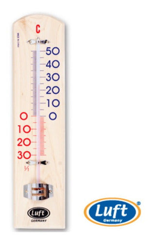 Indoor Ambient Thermometer with Wooden Base -30º +50º 0