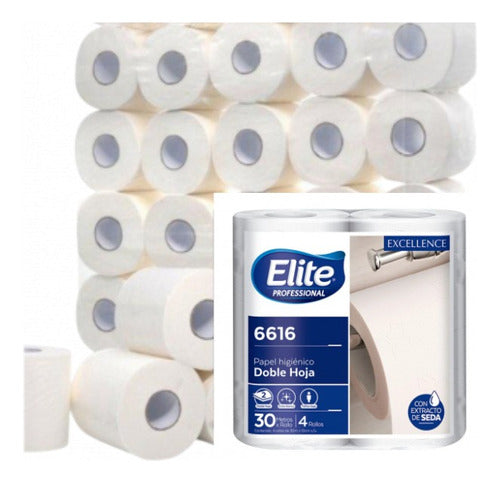 Bolson Papel Higiénico Elite Doble Hoja 40 Rollosx30 Mt 6616 0