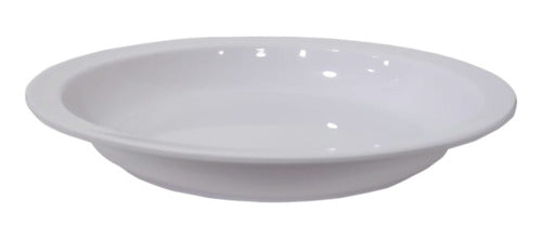 Plastic Ware Round Shallow Melamine Plate 23 cm Narrow Edge Pack of 12 1