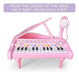 Litaonner Pink Toy Piano with Microphone for Girls Birthday Gifts 2