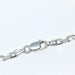 Men's Unisex Square Forcet Link Bracelet 20cm 925 Silver 3
