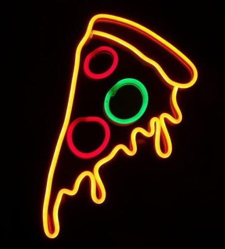 Safari Publicidad Neon LED Pizza Slice Sign 1