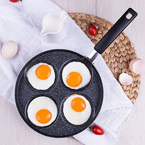 MyLifeUNIT Aluminum 4-Cup Non-Stick Egg Frying Pan 2