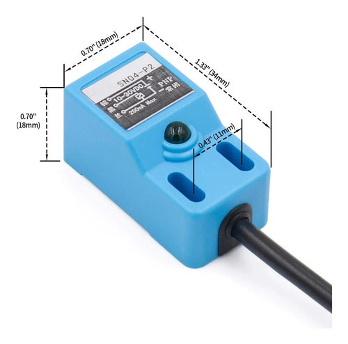 Sensor De Proximidad Inductivo Sn04-p2 N/c Pnp 10-30v Hobb 3