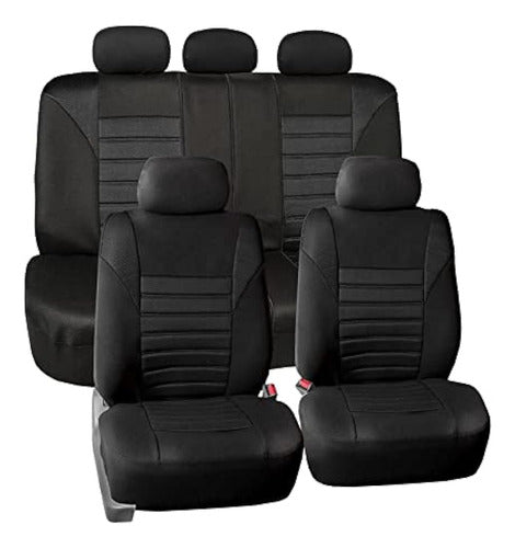 FH Group FB068BLACK115 Automotive Seat Cover Black with 3D Air Mesh Design 0