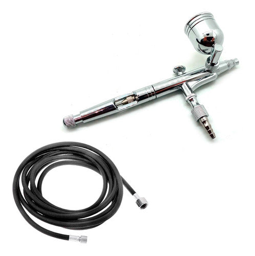 Hobbykits Double Action Gravity Airbrush with 1.8m Hose 0