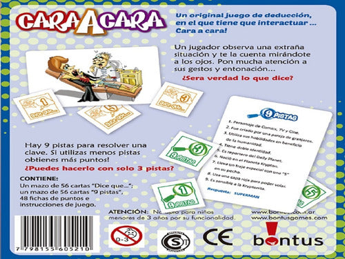 Bontus Juego De Cartas Cara A Cara Pr 1