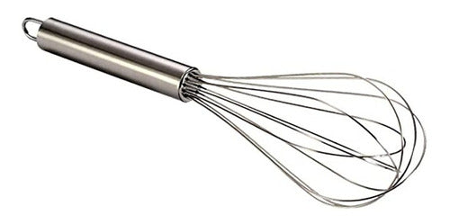 Stainless Steel Pear Whisk for Baking 30 cm 0