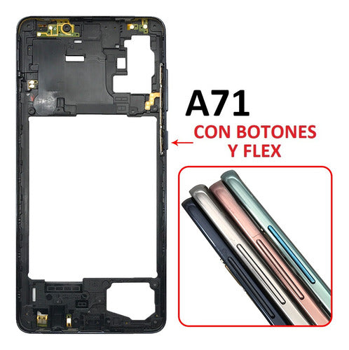 Samsung Replacement Intermediate Frame Chassis for A71 (sm-a715) 3