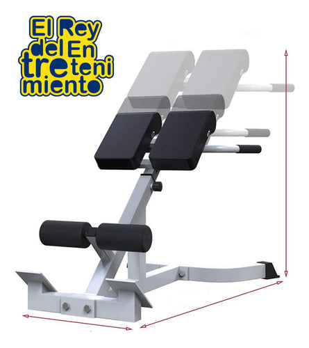 Banco Romano Multifunción Lumbares Regulable Gym El Rey 5