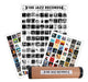 The Jazz Store Poster 100 Jazz Records All Time Classics + Stickers 0