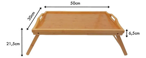 Vonne Breakfast Tray CCN096 Wooden with Legs 6