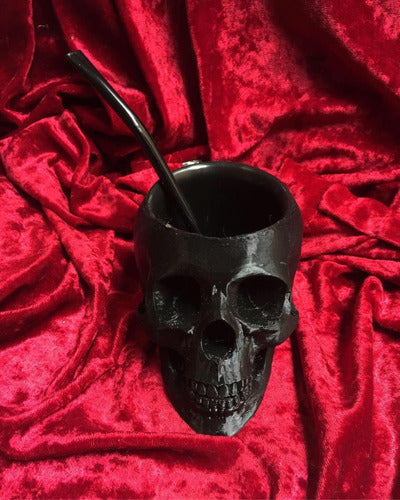 Mate Skull Skull With Bulb - Mate Calavera Cráneo 3d Con Bombilla