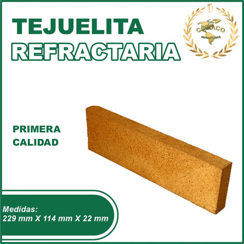 Revestimiento Tejuelita Refractaria (Piedra) X10 1