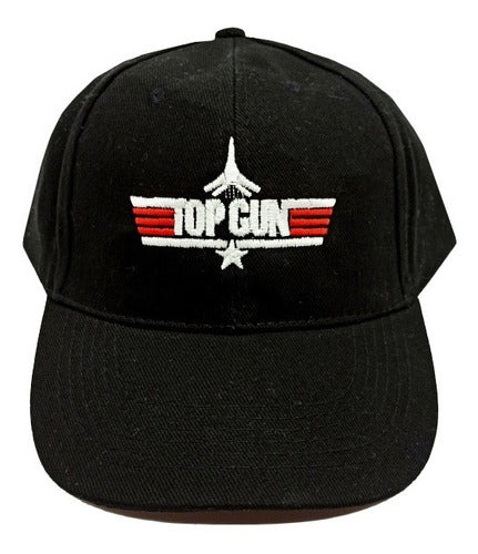 Gorra Bordada Top Gun Maverick Iceman Aviones Negra Adr 0