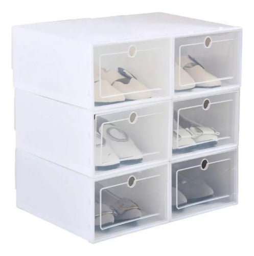 LG HOME Shoe Organizer Box Stackable X 6 LG 0