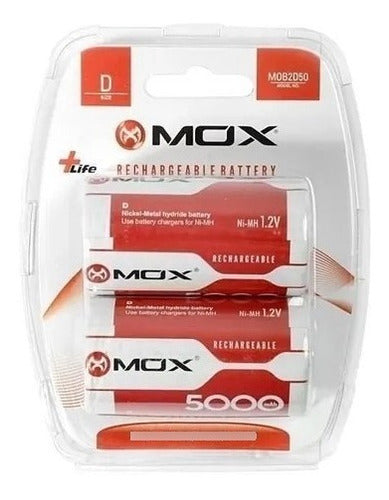 Mox Cargador Con 4 Pilas Recargables D Incluidas Carga Todo 1