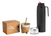 Mate Pampa Set Thermos Black + Thermal Mate Pampa Eco Leather 0