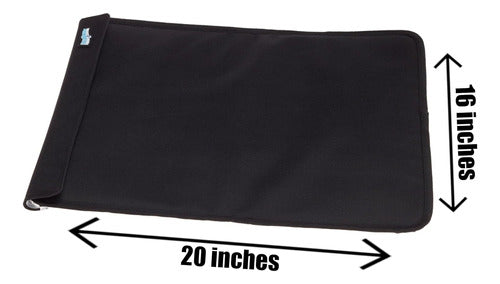 FlexiFreeze Party Mat Chiller - Alimentador De Buffet Negro Para Servir Frío, Tamaño 48cm X 1