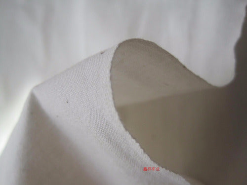 Casa Gelber Natural White Canvas Fabric x M - Upholstery Items 1